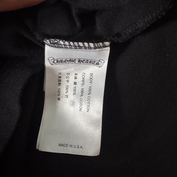 Chrome Hearts Horse Shoe Black Long Sleeve Men's Shirt - Picture 10 of 10